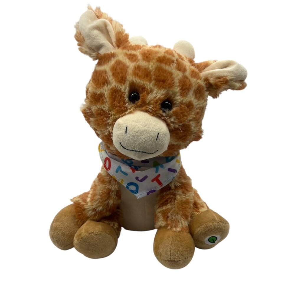 Cuddle Barn Giraffe Plush Toy Alphabet Jodey Bandana 12" Musical‎ Sings
